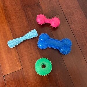 Never used before dog toys
